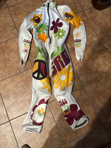 Used Women’s Medium SRD Peace Sign Speed Suit Ski Suit