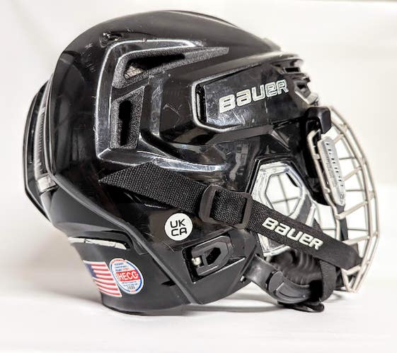 Black Sr. Medium Bauer Re-Akt 150 Hockey Helmet W/ Cage