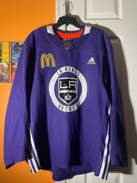 LA Kings Purple Warm Up Jersey Size Medium