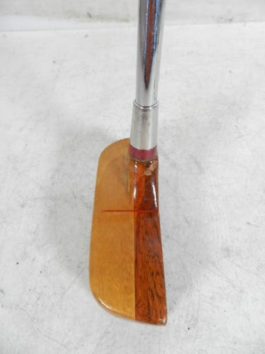 RARE Wooden SK HEEL-TOE BALANCE Putter with Foam Handle with Signature