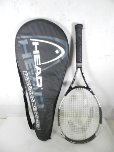 HEAD Liquid Metal 4.5 Midsize Plus Tennis Racquet 4 1/4" S4 Black & Silver