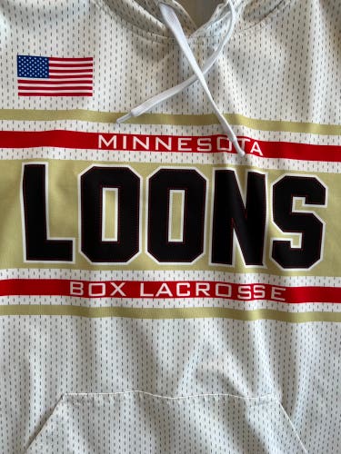 UNRL lined MInnesota Loons Box Lacrosse Hooded Sweatshirt
