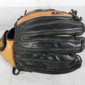 Wilson A2K 12 1/2" Black & Brown Genuine Leather Baseball Glove LHT, A2K2FPSCL26