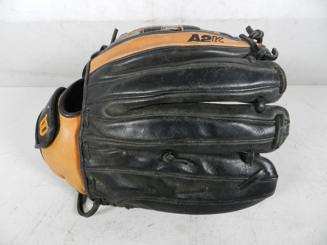 Wilson A2K 12 1/2" Black & Brown Genuine Leather Baseball Glove LHT, A2K2FPSCL26