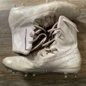 White Unisex Size 8.5 (Women's 9.5) High Top Highlight