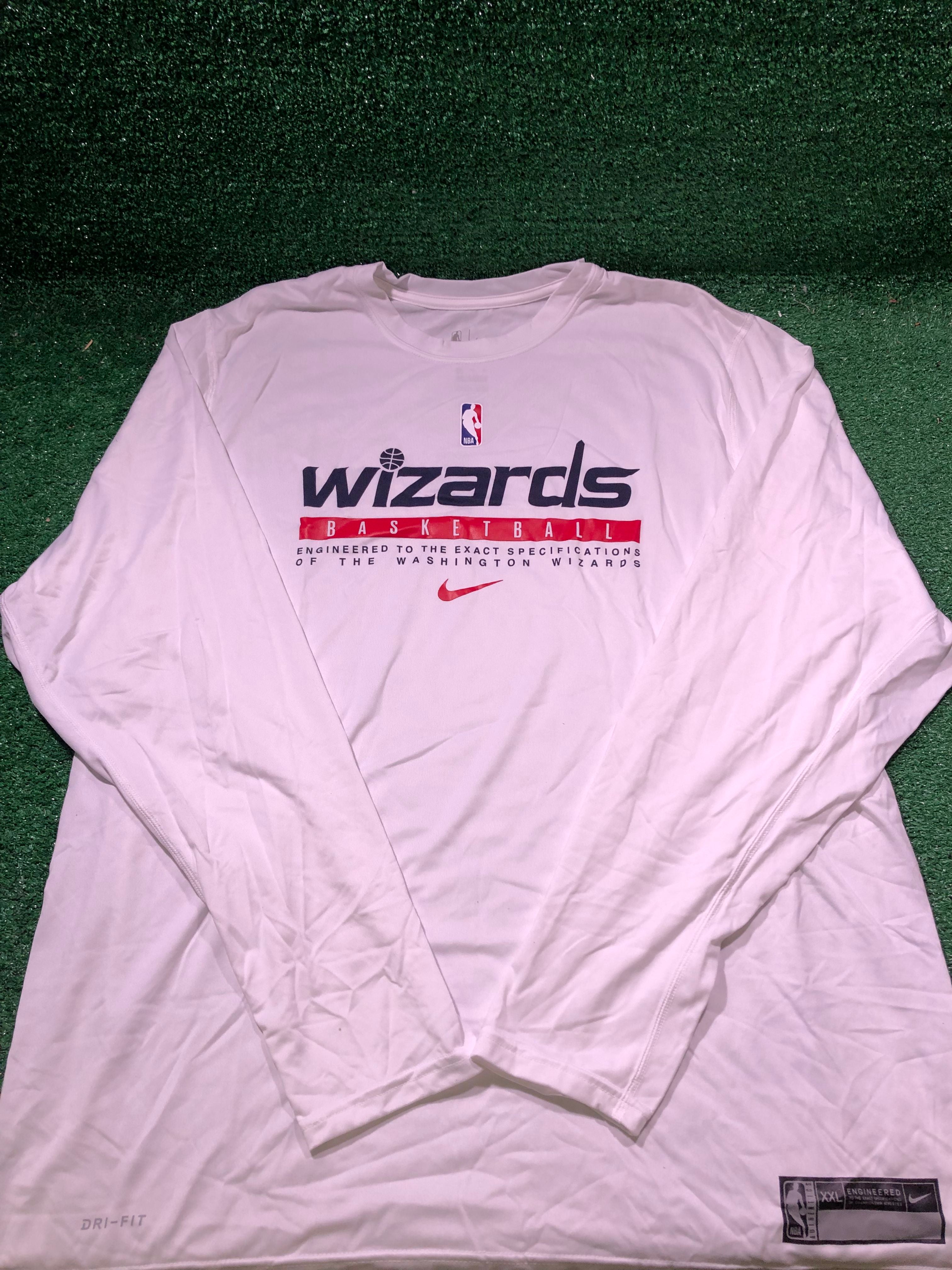 Washington Wizards Team Issued Nike Dri-Fit 2XL Long Sleeve