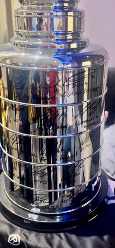2019 Stanley Cup Replica Signed from the Whole St. Louis Blues Champion team