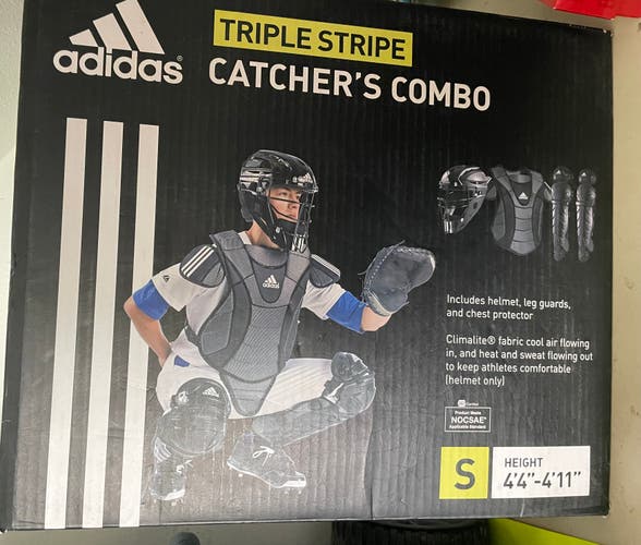 Used Adidas Catcher's Set with Mizuno glove and bag