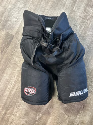 Used Medium Ushl Steel Bauer Pro Stock Hockey Pants