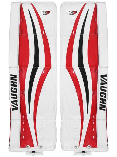 New Vaughn Xr Pro Sr goalie leg pads 35"+2 Black/Red V7 Velocity senior hockey