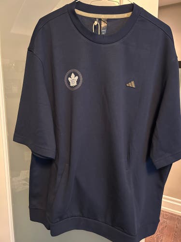 Brand New Maple Leafs Adidas Shirt. With Pockets