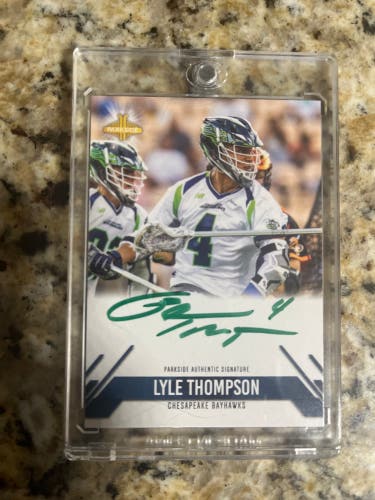 Lyle Thompson Parkside MLL autograph card