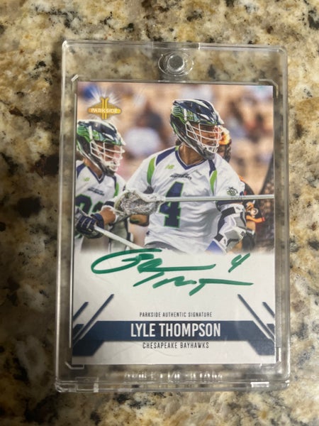 Lyle Thompson Parkside MLL autograph card