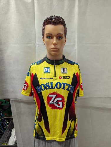Vintage Team Roslotto ZG Mobili 1997 Cycling Jersey XL