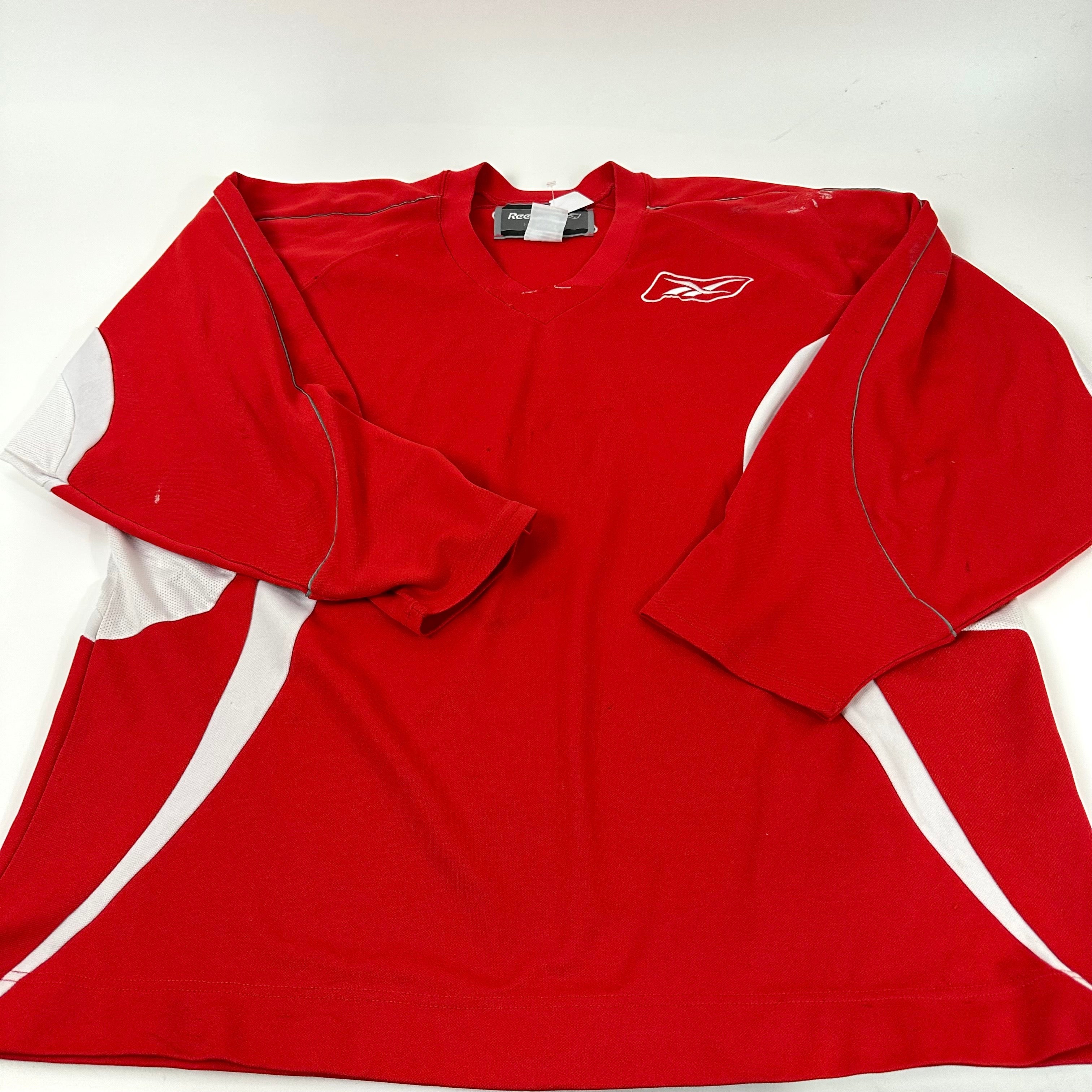 Vintage Vancouver Canucks CCM red gradient hockey jersey Alternate