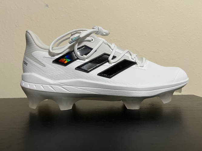 adidas Adizero Afterburner 8 Pro TPU Baseball Cleats H00990 White Black Size 9