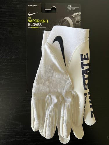 Nike Vapor Knit Gloves XXL Penn State University Nittany Lions DX5270-112