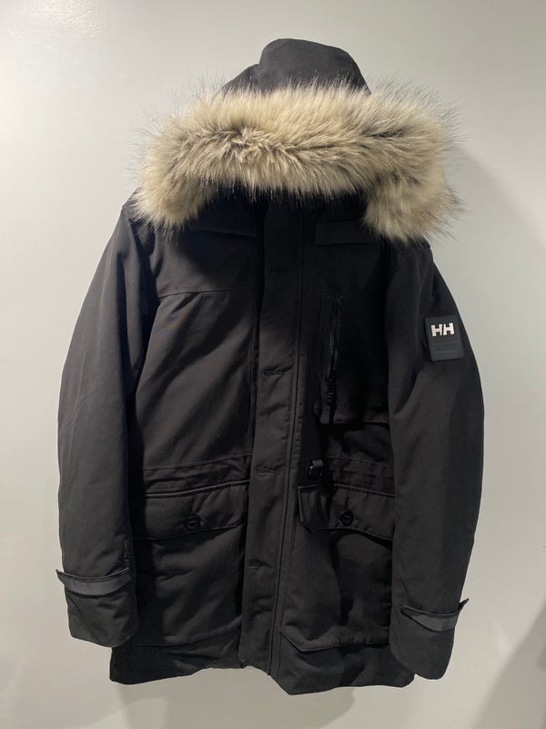 Black XXL Helly Hansen Jacket W/ Removable Hood