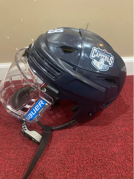 Used Medium Bauer Re-Akt 200 Helmet Pro Stock