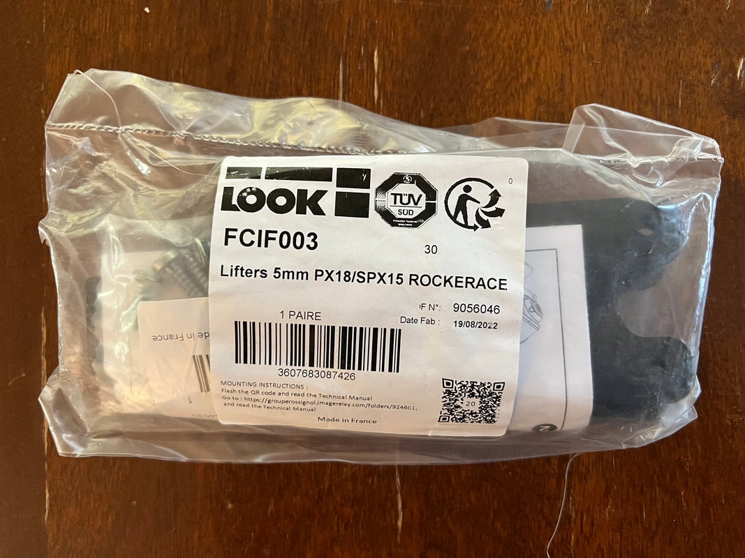 Look FCIF003 5mm binding lifters for Px18/Spx15 Rockerace