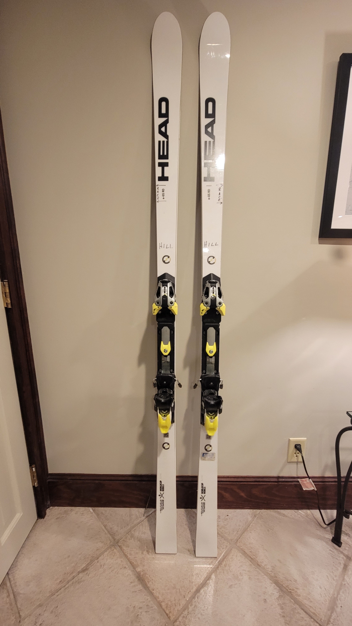 Used Unisex 2022 HEAD 188 cm Racing World Cup Rebels e-GS RD Skis Max Din 16