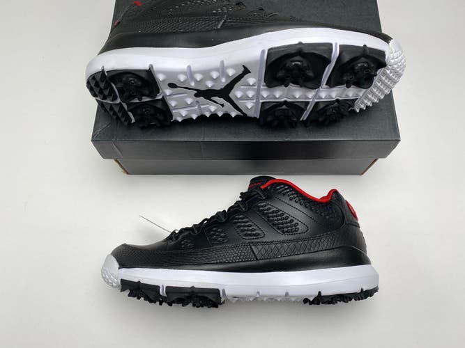 Jordan IX Retro Golf Shoes Black Gym Red White Men's SZ 9 ( 833798-002 )