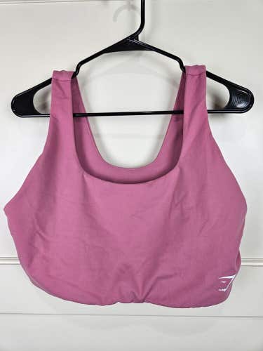 Gymshark Sports Bra Womens Pink High Neck Active Size: L/XL
