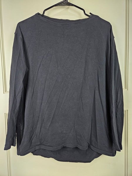 Lululemon Back In Action Long Sleeve Shirt Womens Black Relaxed Fit Soft Size  10