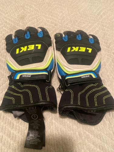 Blue New Medium Leki Gloves