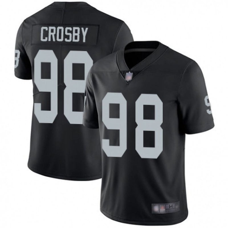 Jersey Ninja - Las Vegas Raiders Black Howie Long Crossover Hockey Jersey