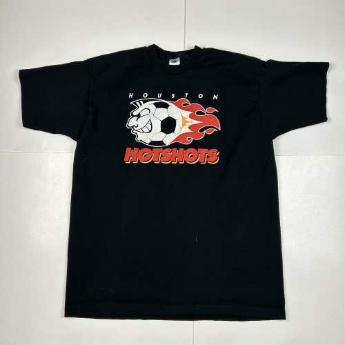 Vintage 90s Houston Hotshots Graphic T-Shirt PASL Single Stitch Sz XL