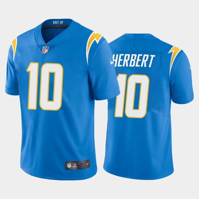 Nike Men's Justin Herbert Los Angeles Chargers Vapor Limited Jersey - Powder Blue