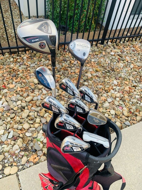 Complete Set of Golf Clubs TaylorMade, Callaway, Top Flight (1/2