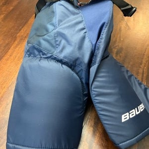 Junior Used Medium Bauer Vapor X700 Hockey Pants - Blue