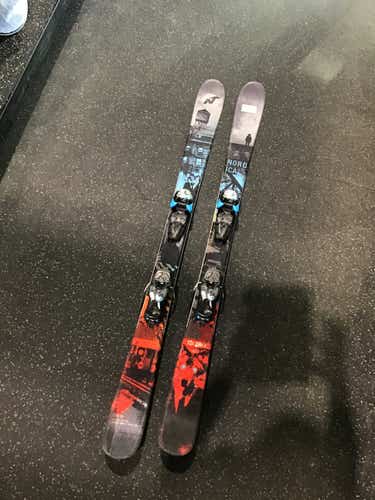 Used Nordica Ace 138 Cm Boys' Downhill Ski Combo