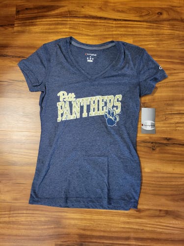 Champion Pitt Panthers Short Sleeve Shirt, Tag Size S