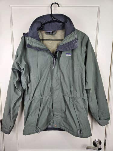 Vintage Womens Patagonia Liquid Sky Jacket Gore-Tex Hooded Army Green Size: M