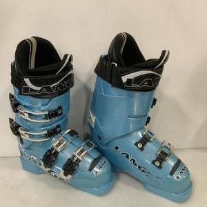 Used Lange TEAM VVC Girls DH Ski Boot Sky Blue 235 MP - J05.5 - W06.5 11727-S000163462