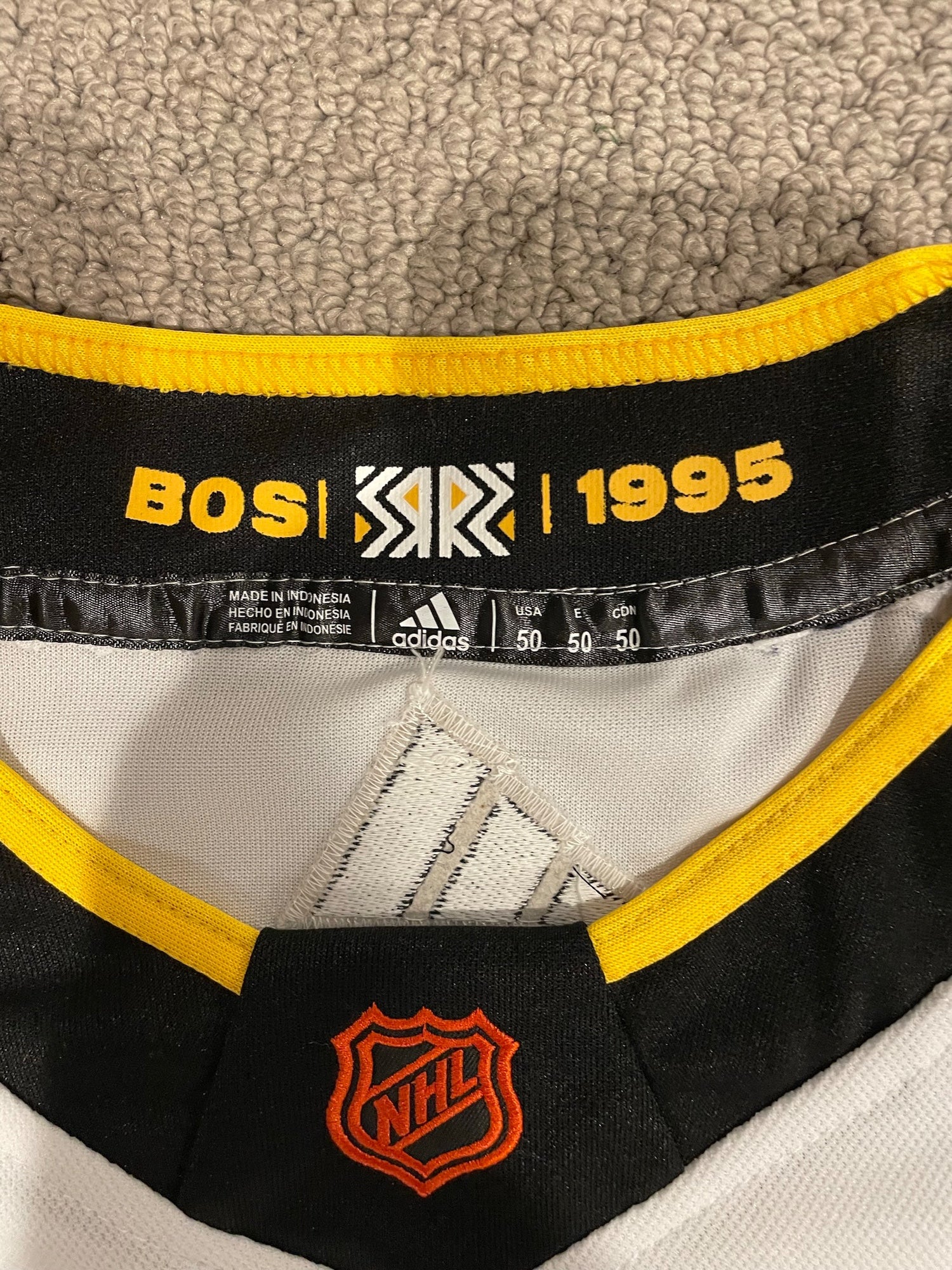 Adidas David Pastrnak Boston Bruins Pooh Bear Reverse Retro NHL Jersey  White 50