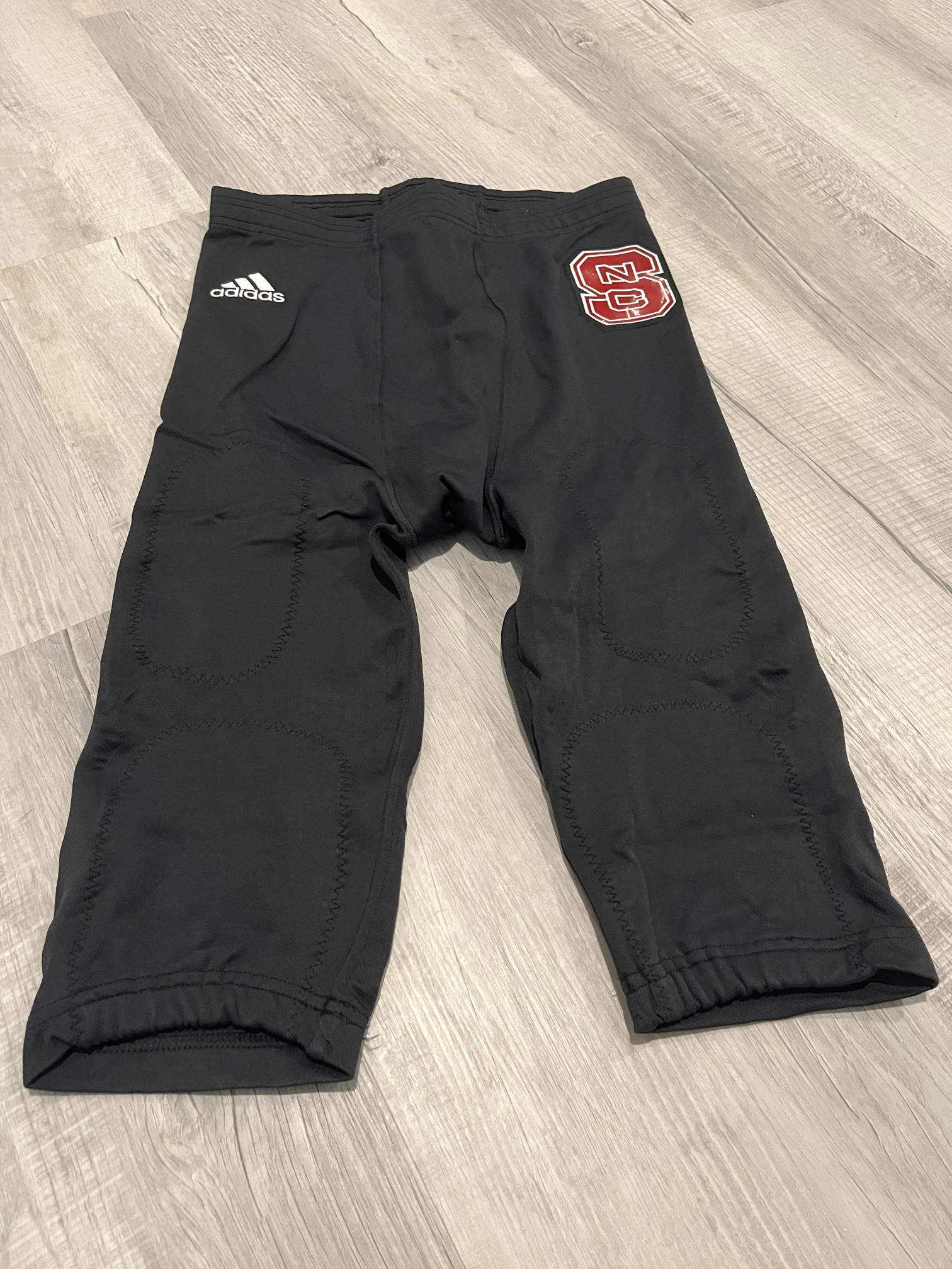 Adidas Football Practice Pants Black NC State Logo Large