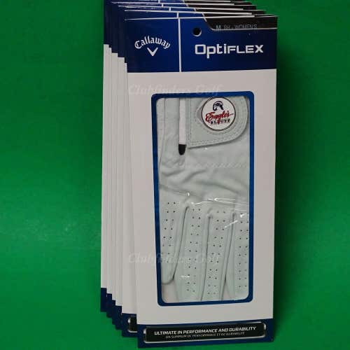 NEW Callaway OptiFlex Women's Regular Medium Right Hand Golf Gloves LOT OF 6
