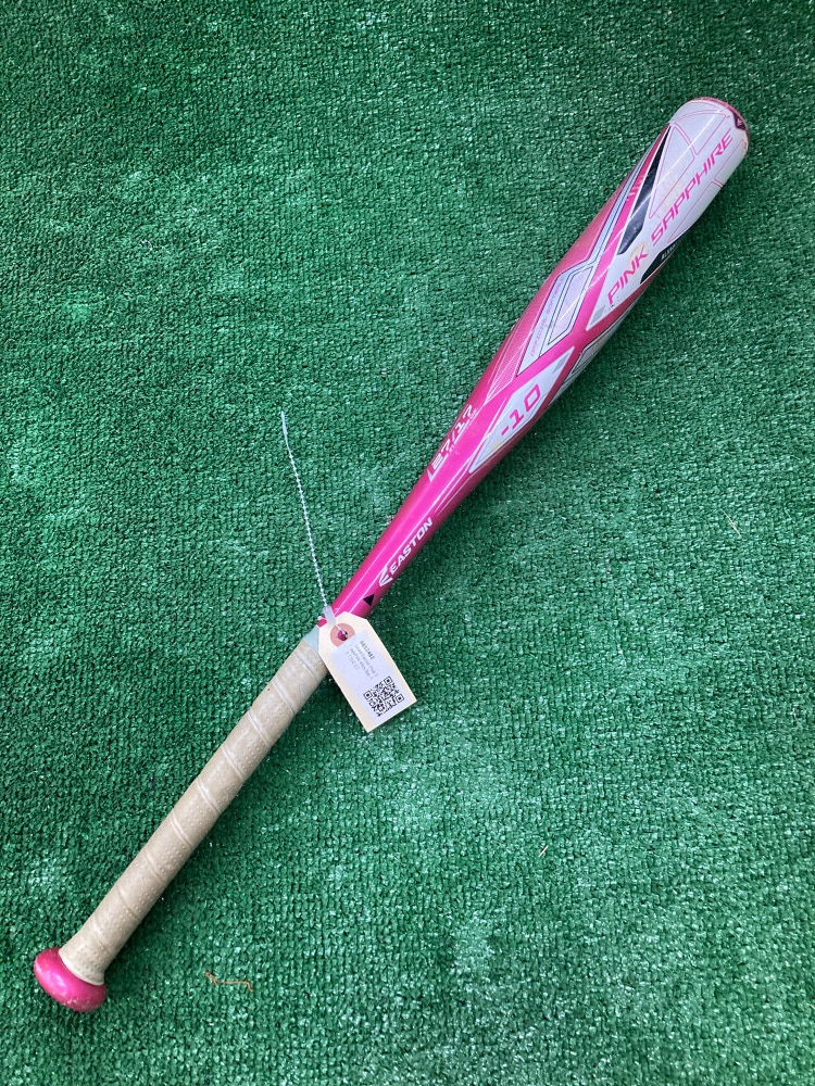 Used 2020 Easton Pink Sapphire Alloy Bat -10 17OZ 27"