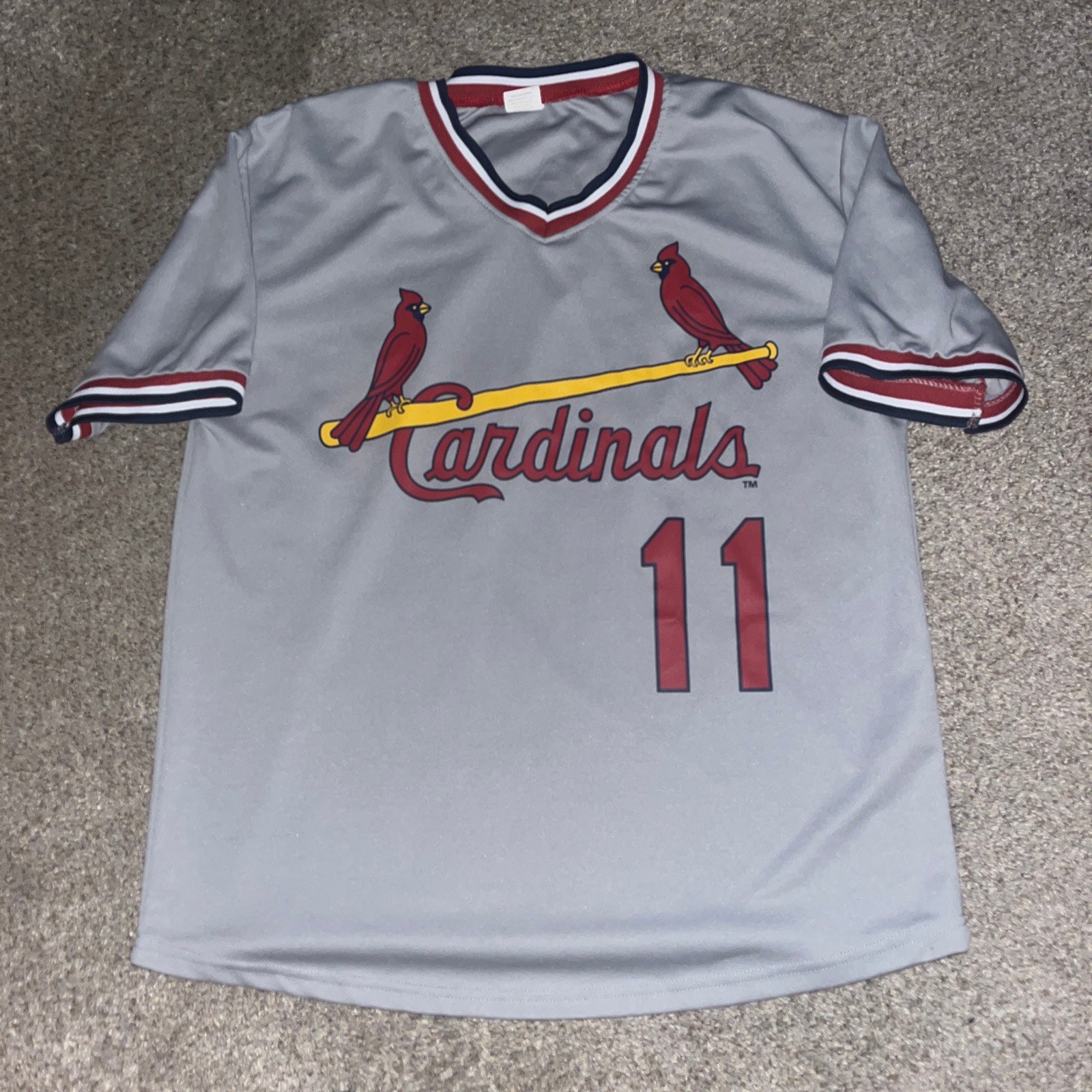 St Louis Cardinals MLB 2009 All Star Game Red Promo Jersey Shirt Adult Size  XL *