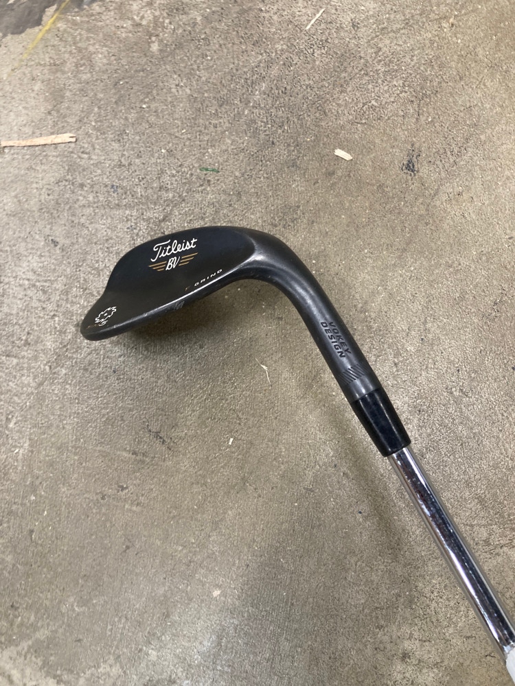 Used Men's Titleist BV SM5 Raw Black Right Handed Steel Shaft 56 Degree Wedge