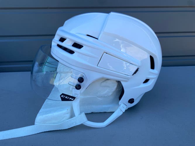 CCM SUPER TACKS X Pro Stock Hockey Helmet White Medium 8443