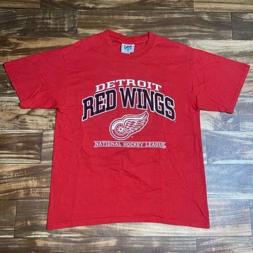 Vintage Lee Sport Detroit Red Wings Graphic T-Shirt Men's Size Large NHL