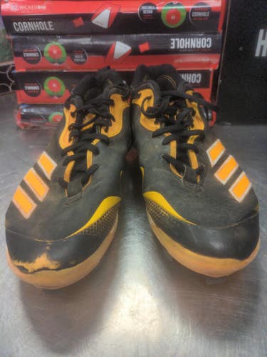 Adidas Used Size 11.5 (Women's 12.5) Yellow Adult