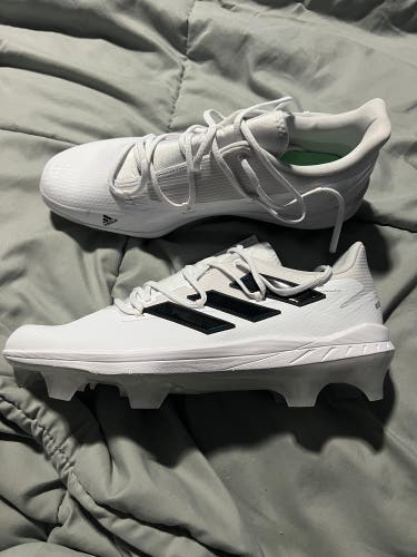 Adidas Baseball Cleats Molded Size 12 White