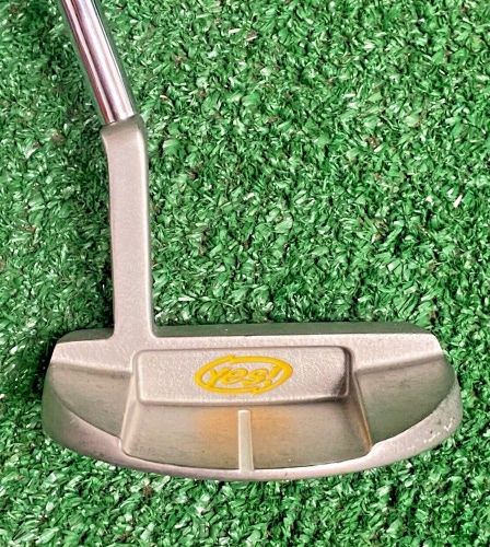 Yes! Golf Penny C-Groove Putter RH Steel 34.5 Inches Great Condition New SS Grip