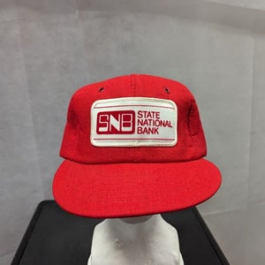 Vintage State National Bank All Foam Snapback Patch Hat M/L